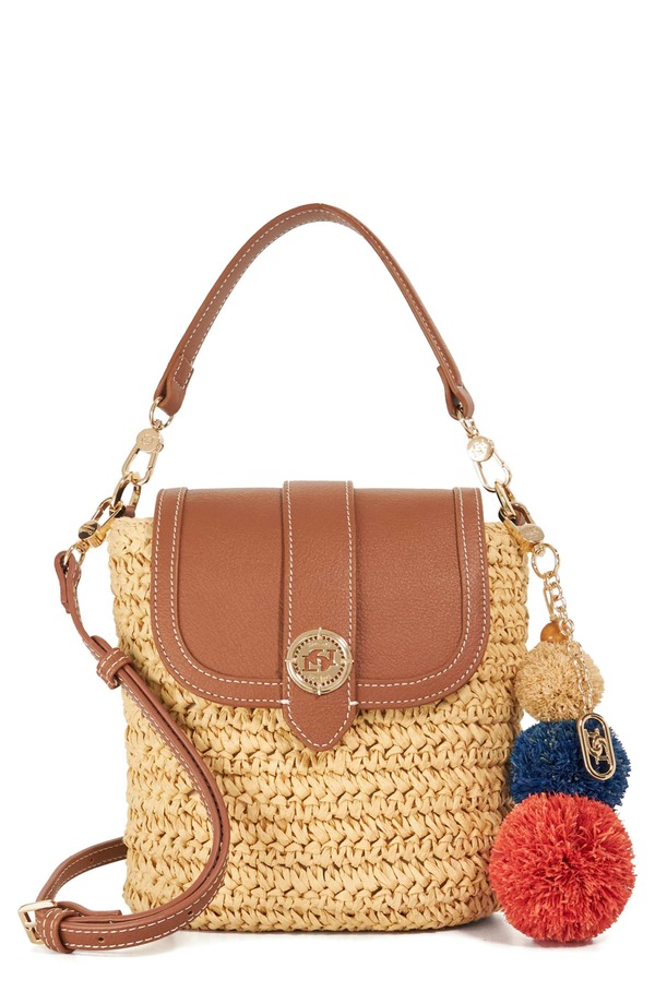 デューンロンドン レディース バッグ Dune London Dimple Raffia Handbag NATURAL｜ReVida 店