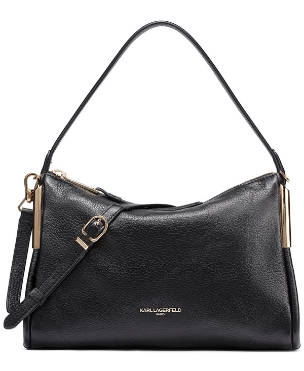 カール ラガーフェルド レディース バッグ KARLAGERFELD PARIS Valerie Crossbody Black/Gold ブラック|ReVida 店