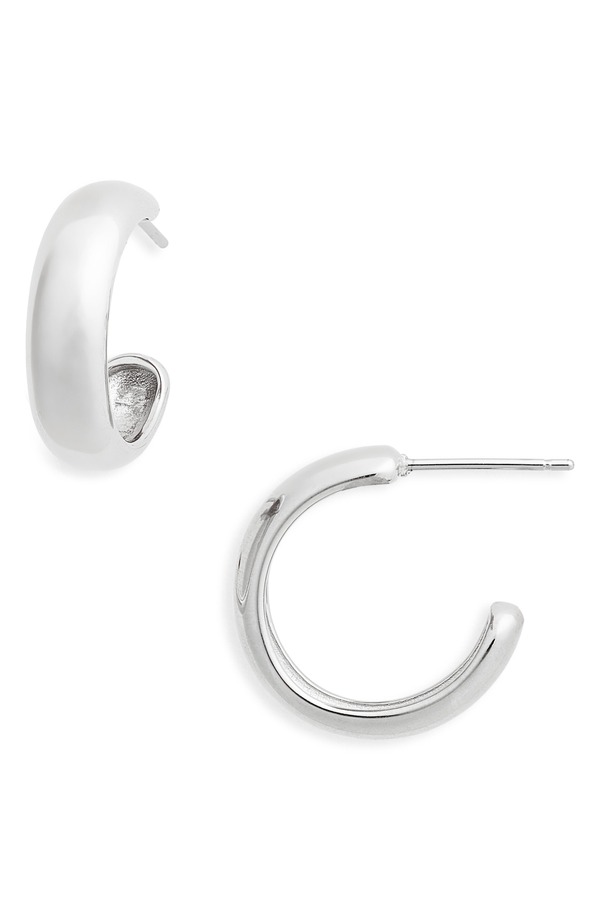 ジェニーバード レディース アクセサリー ピアス・イヤリング JENNY BIRD Small Staple Hoop Earrings PLATINUM|ReVida 店