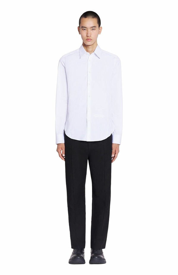 ランバン メンズ トップス シャツ Lanvin Fitted Shirt Optic White ホワイト｜ReVida 店