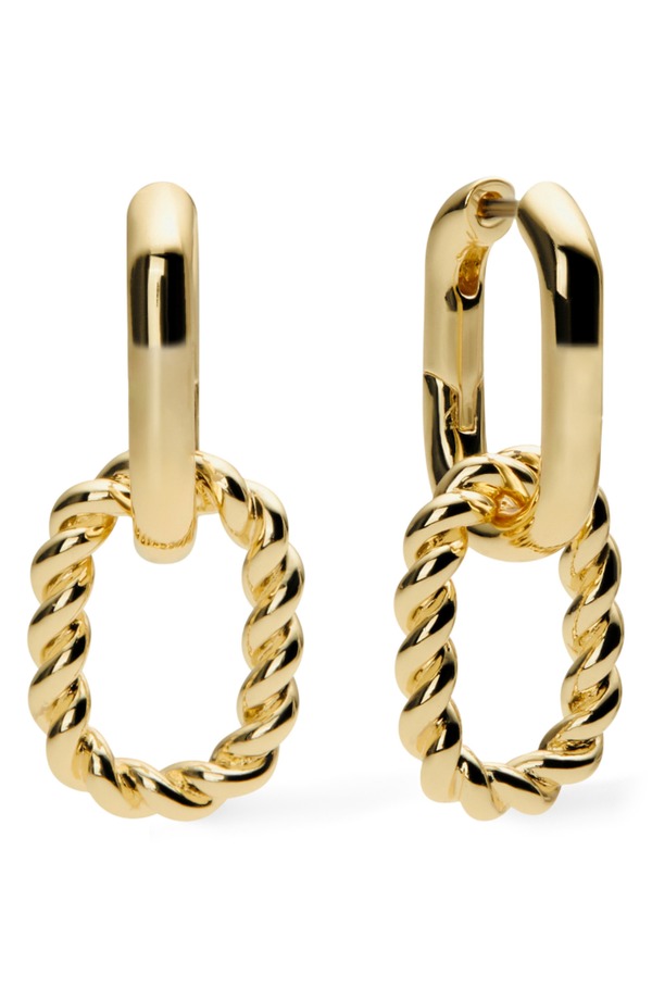 アナルイサ レディース アクセサリー ピアス・イヤリング Ana Luisash Double Hoop Earrings GOLD ゴールド|ReVida 店