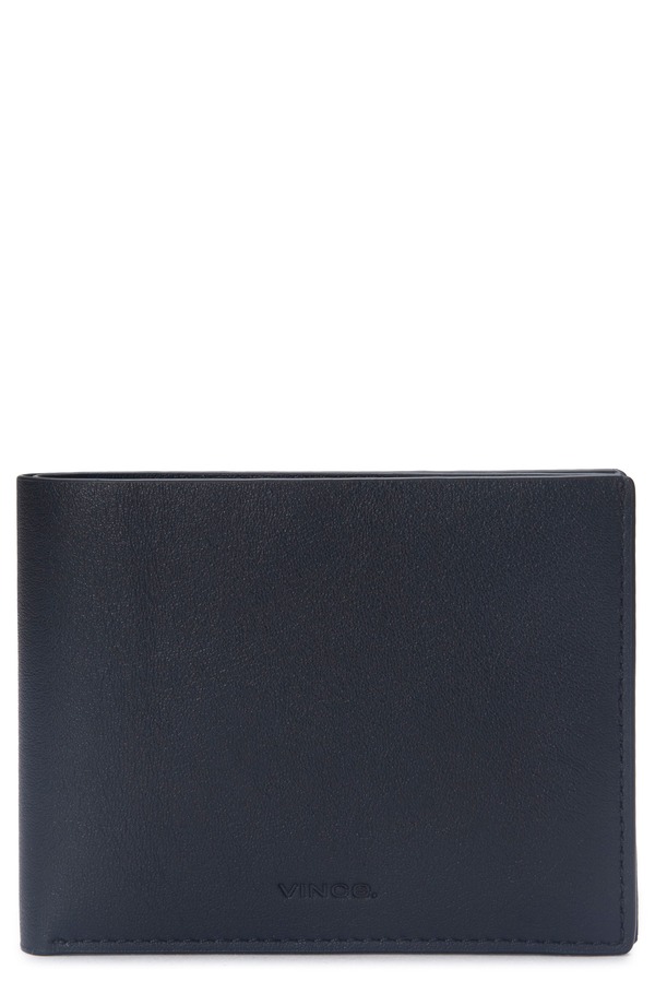 ヴィンス レディース アクセサリー 財布 レザー Vince Nappa Leather Bifold Wallet BLACK ブラック|ReVida 店