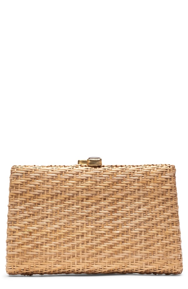 フランセスバレンタイン レディース バッグ Frances Valentine Stella Rattan Clutch NATURAL/ MULTI マルチカラー｜ReVida 店 57,640円