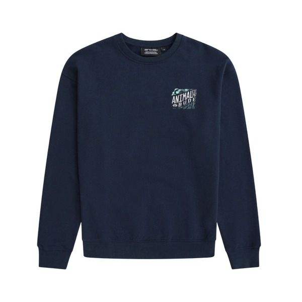 アニマル メンズ アウター パーカー・スウェット シャツ Animal Jonah Bude Sweatshirt Navy ネイビー|ReVida 店
