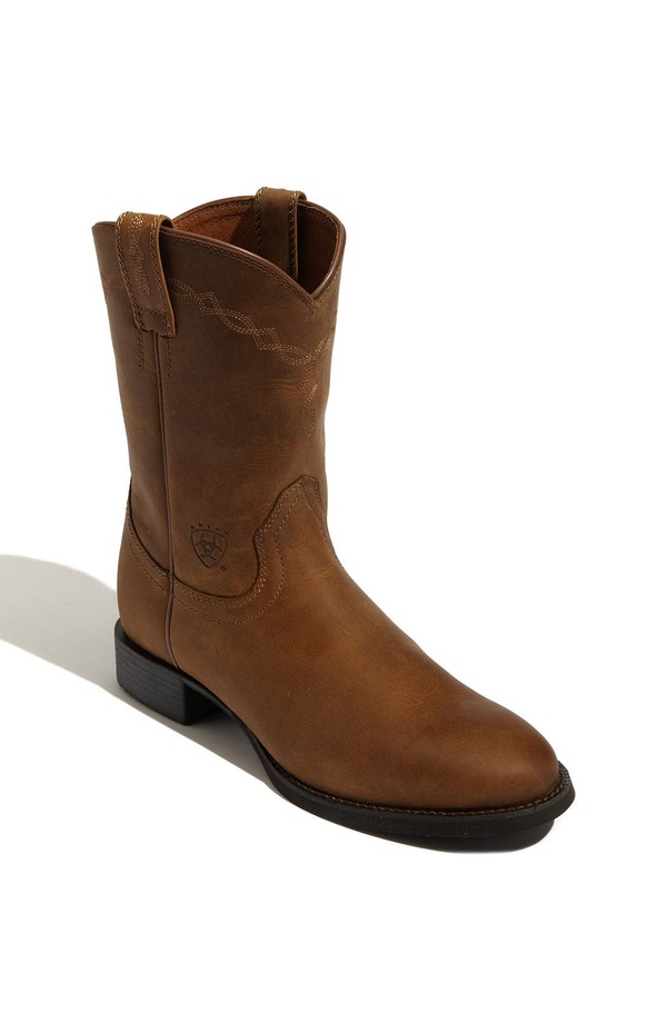 アリアト メンズ シューズ ブーツ・レインブーツ Ariat 'Heritage Roper' Boot Distressed Brown ブラウン｜ReVida 店