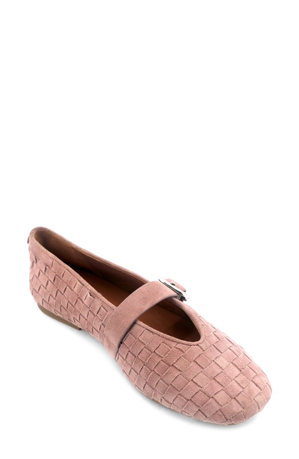 ジェントルソウルズ レディース シューズ パンプス Gentle Souls Winifred Woven Mary Jane Flat Rose Suede