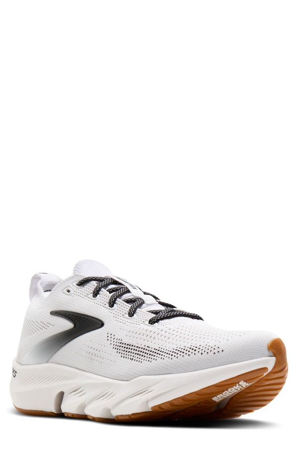 ブルックス メンズ シューズ スニーカー Brooks Glycerin Flex Running Sneaker White/ Black/ Gum ホワイト