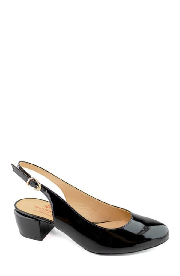 マークジョセフニューヨーク レディース シューズ パンプス なめし革 Marc Joseph New York Broad St Slingback Leather Pump Black Soft Patent 黒いこと