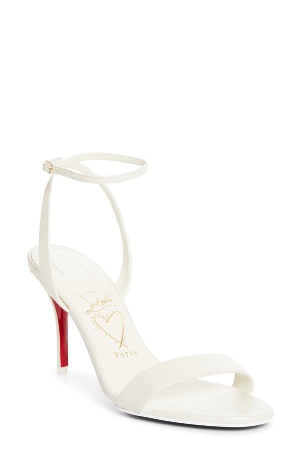 クリスチャン・ルブタン レディース シューズ スニーカー サンダル アンクル Christian Louboutin Miss Z Ankle Strap Sandal (Women) BIANCO/ SNOW｜ReVida 店