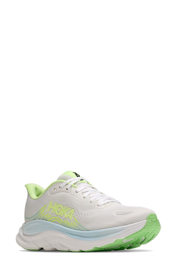 ホカオネオネ レディース シューズ スニーカー HOKA Clifton 11 Running Shoe (Women) FROST / NEON YUZU|ReVida 店