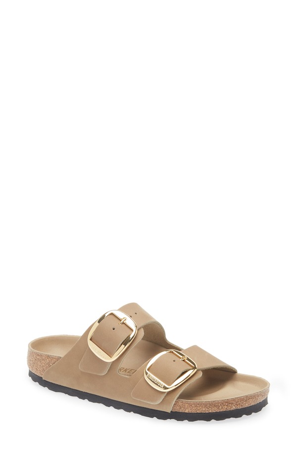 ビルケンシュトック レディース シューズ サンダル Birkenstock Arizona Big Buckle Slide Sandal (Women) TOBACCO BROWN ブラウン|ReVida 店