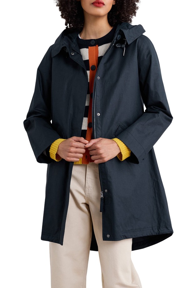 シーソルトコーンウォール レディース アウター ジャケット・ブルゾン プラスサイズ コットン コート リネン Seasalt Cornwall Seafaring Waterproof Linen & Cotton Hooded Coat (Plus Regular) INKWELL｜ReVida 店