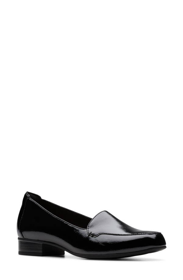 クラークス レディース シューズ ヒール Clarks Krystine Lily Pump BLACK PATENT ブラック|ReVida 店