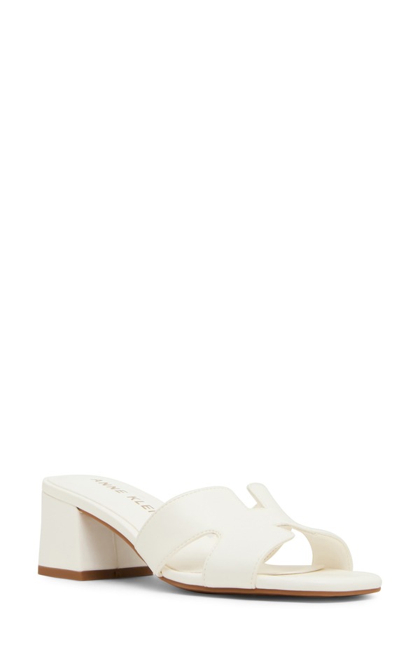 アンクライン レディース シューズ パンプス サンダル Anne Klein Delphine Slide Sandal (Women) WHITE ホワイト｜ReVida 店 20,636円