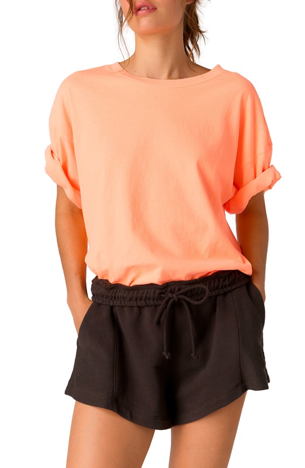 フリーピープル レディース トップス シャツ コットン Free People FP Movementackle Cotton T-Shirt BURNING UP｜ReVida 店