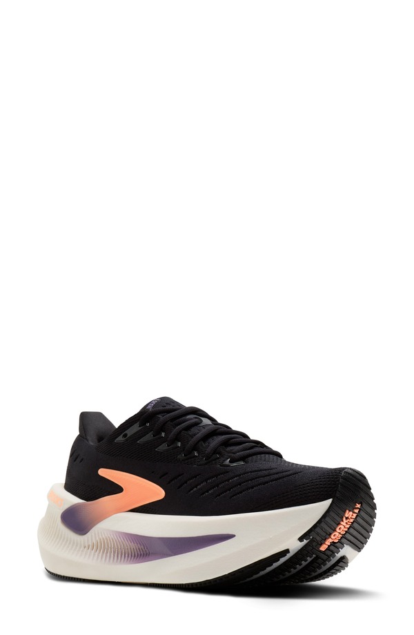 ブルックス レディース シューズ スニーカー Brooks Glycerin Max 2 Hybrid Running Shoe (Women) BLACK/ PEACH/ CLEAR ブラック|ReVida 店
