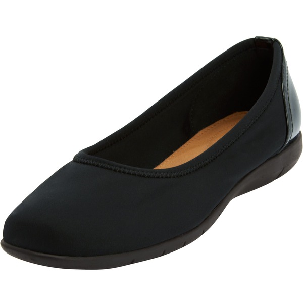 コンフォートビュー レディース シューズ パンプス Comfortview The Lyra Slip On Flat (Women) BLACK ブラック｜ReVida 店