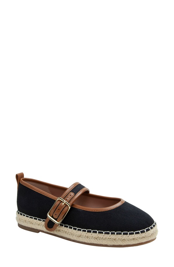 リネアパウロ レディース シューズ パンプス Linea Paolo Marjorie Mary Jane Flat (Women) BLACK/ COGNAC ブラック|ReVida 店