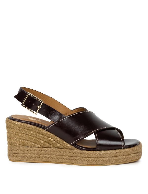 ボビーズ レディース シューズ サンダル Bobbies Lucy Espadrille Wedges (Women) Irish Coffee コーヒー｜ReVida 店