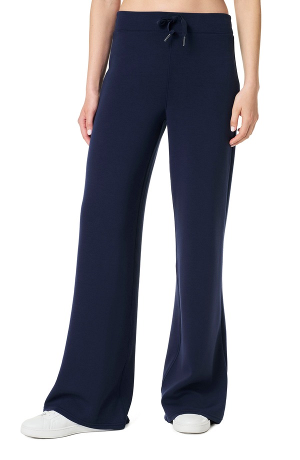 スパンク レディース ボトムス レギンス ワイドレッグ プラスサイズ プチ パンツ トール SPANX AirEssentials Wide Leg Pants (Petite Plus Regular Tall) TIMELESS NAVY ネイビー｜ReVida 店