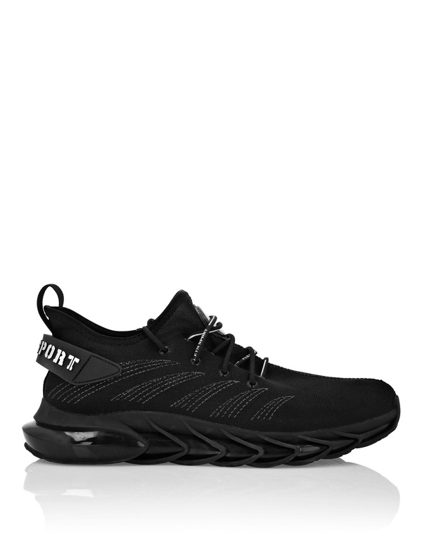 プレイン スポーツ レディース シューズ スニーカー PLEIN SPORT Runner Sneaker Unisex (Unisex) black ブラック｜ReVida 店