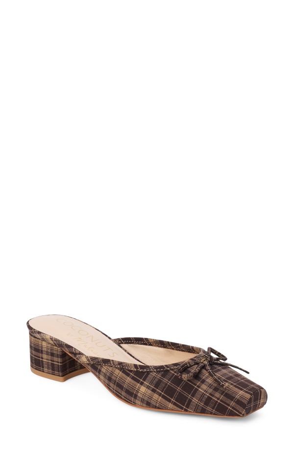 ココナッツバイマッテシィ レディース シューズ ヒール Coconuts by Matisse Geneva Mule (Women) BROWN PLAID ブラウン｜ReVida 店