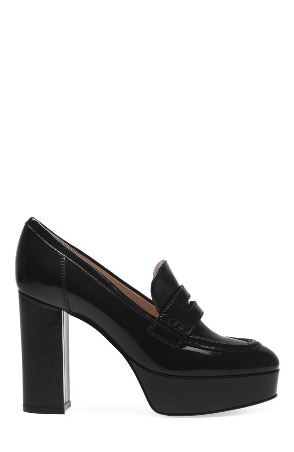 ジャンヴィト ロッシ レディース シューズ スニーカー Gianvito Rossi Hadden Mocassin Black Lamb Leather ブラック｜ReVida 店
