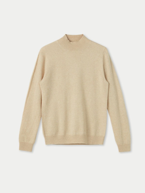 ゴビ カシミヤ レディース アウター パーカー・スウェット モックネック セーター Gobi Cashmere Timeless Cashmere Mock Neck Sweater beige ベージュ|ReVida 店