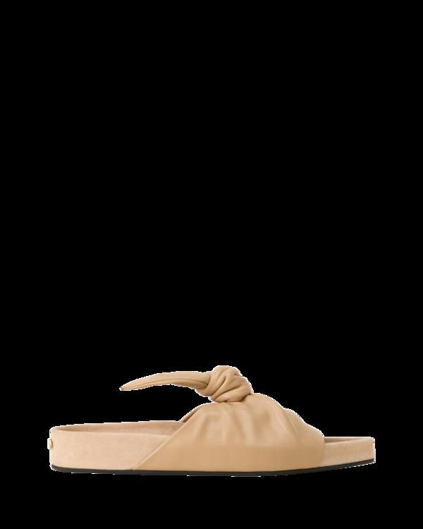 ランバン レディース シューズ スニーカー レザー Lanvin Cocoon Flat Leather Mule (Women) Beige ベージュ|ReVida 店