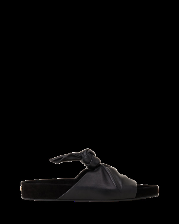 ランバン レディース シューズ スニーカー レザー Lanvin Cocoon Flat Leather Mule (Women) Black ブラック|ReVida 店