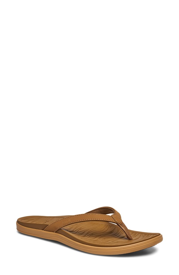 サヌーク レディース シューズ サンダル Sanuk Wave Whisper Flip Flop (Women) TAN タン｜ReVida 店