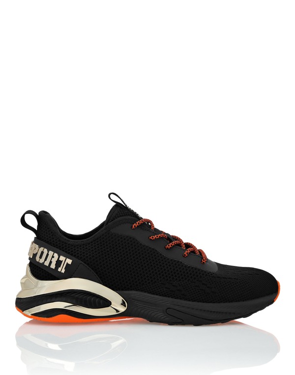プレイン スポーツ レディース シューズ スニーカー PLEIN SPORT Nitro Xtreme // Gen.x.05 Unisex (Unisex) black/orangefluo ブラック｜ReVida 店