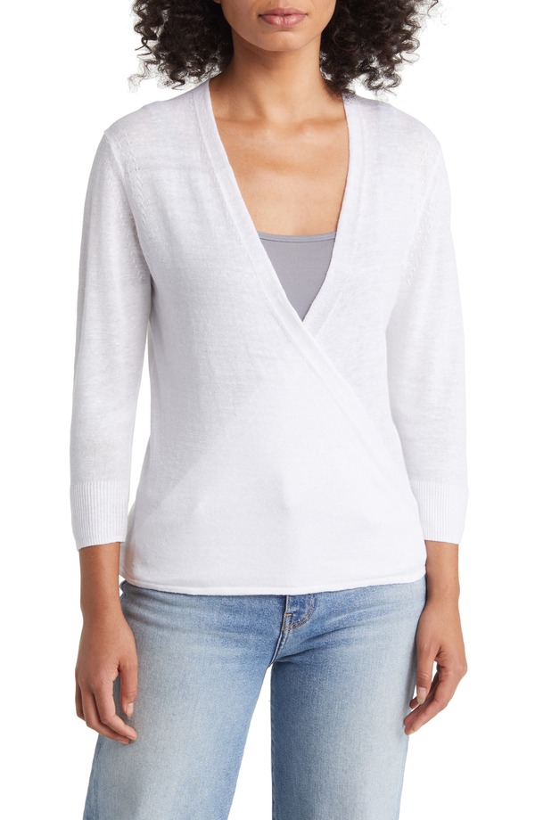 トッミーバハマ レディース アウター パーカー・スウェット カーディガン リネン Tommy Bahamaddison Linen Blend Cardigan WHITE ホワイト｜ReVida 店
