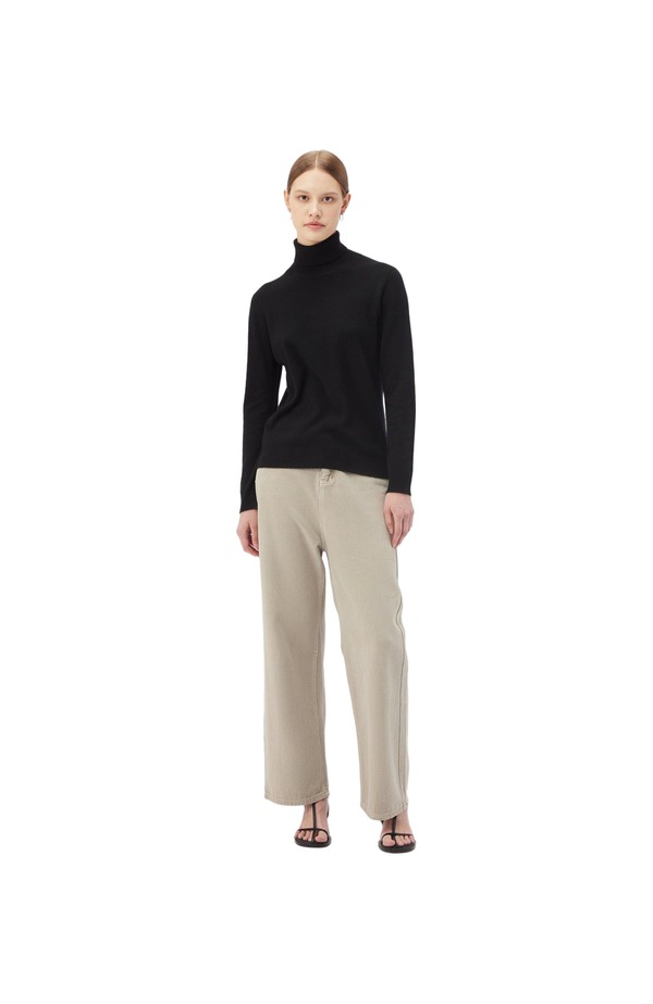 ゴビ カシミヤ レディース アウター パーカー・スウェット タートルネック セーター Gobi Cashmeressential Cashmere Turtleneck Sweater black ブラック|ReVida 店
