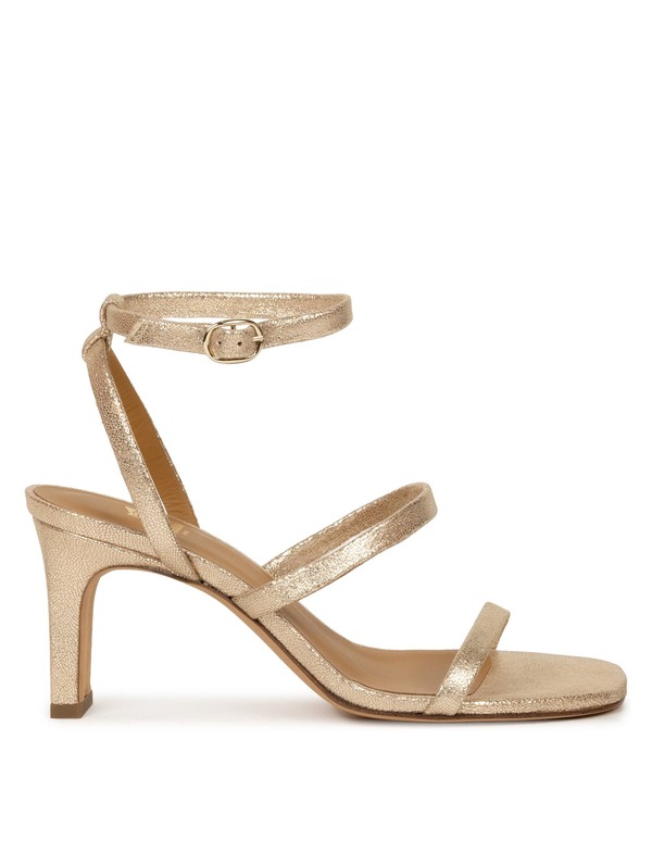 ボビーズ レディース シューズ ヒール サンダル Bobbies Casey Heeled Sandals (Women) Iridescent Champagne シャンパン｜ReVida 店