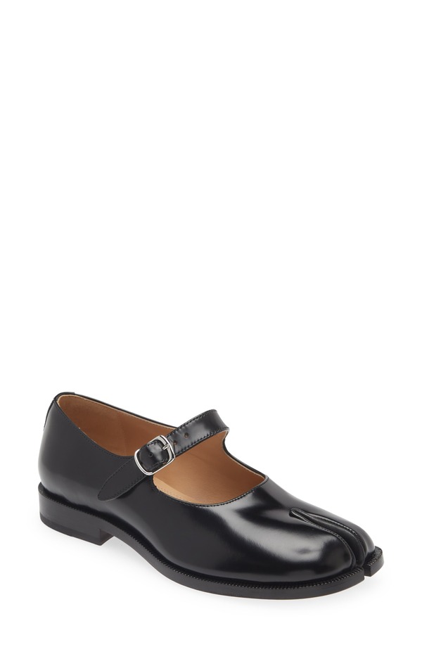 マルタンマルジェラ レディース シューズ スニーカー Maison Margiela Tabi Mary Jane Flat (Women) T8013 BLACK ブラック｜ReVida 店