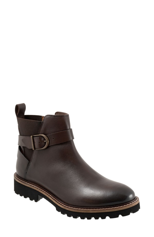 ソフトウォーク レディース シューズ ブーツ・レインブーツ SoftWalk Ina Boot (Women) DARK BROWN ブラウン｜ReVida 店