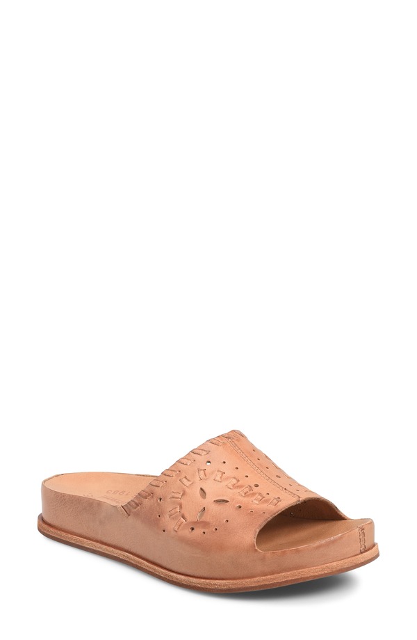 コークイーズ レディース シューズ サンダル プラットフォーム Kork-Ease Tutsi Woven Platform Slide Sandal (Women) TAN LEATHER タン|ReVida 店