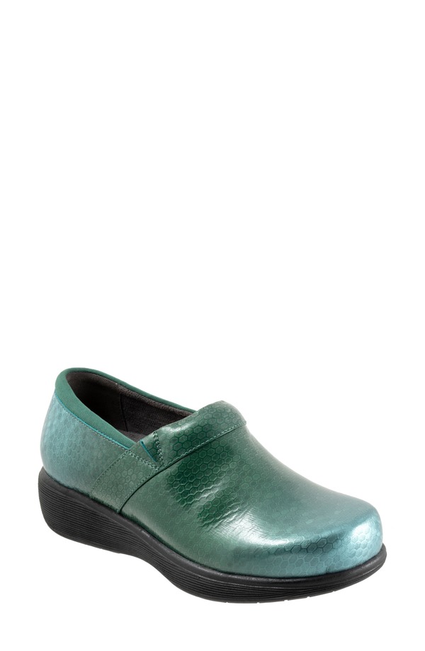 ソフトウォーク レディース シューズ サンダル SoftWalk Meredith Sport Clog (Women) JADEMBOSSED PATENT｜ReVida 店