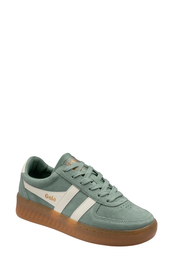 ゴラ レディース シューズ スニーカー Gola Grandslam Sneaker (Women) GREEN MIST/ OFF WHITE/ GUM オフホワイト｜ReVida 店