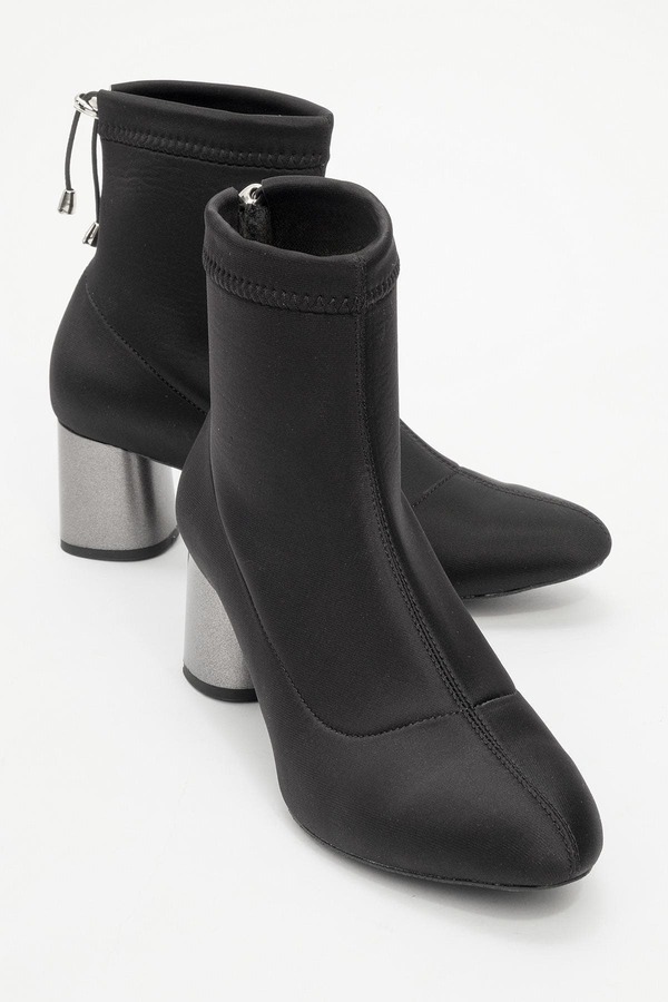プロローグシューズ レディース ブーツ・レインブーツ スキューバ ヒール Prologue Shoes Landescuba Block Heel Boot (Women) Black Faux Leather ブラック|ReVida 店