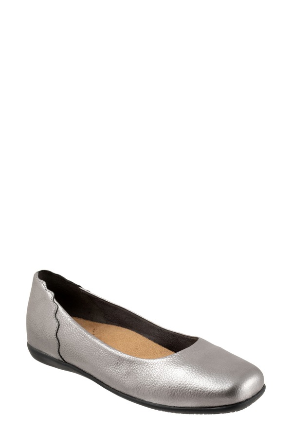 トロッターズ レディース シューズ パンプス Trottersunny Flat (Women) PEWTER ピューター｜ReVida 店