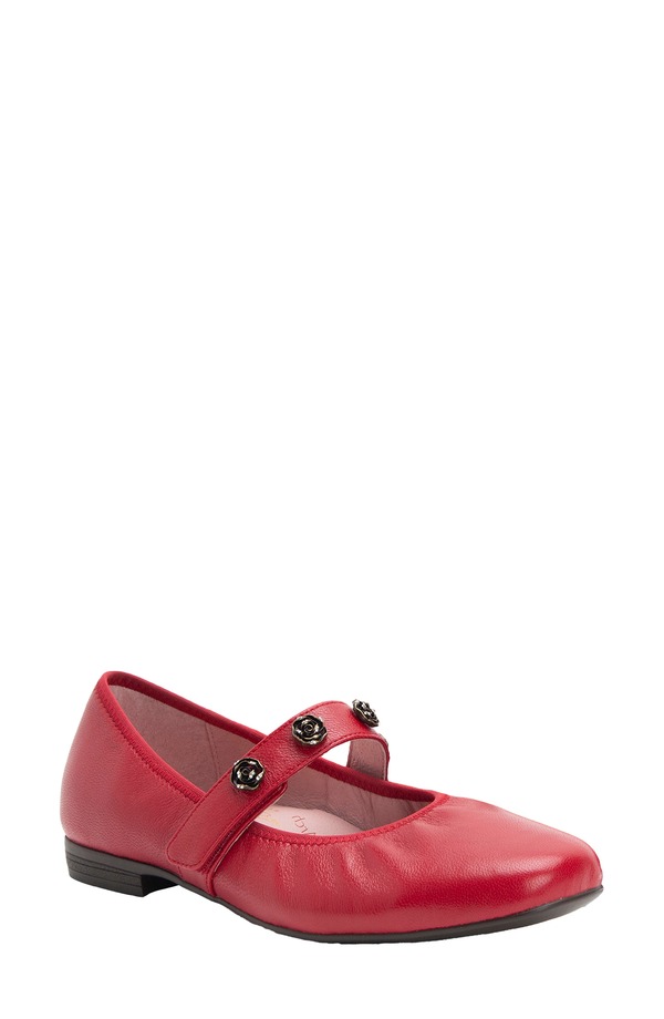 アレグリア レディース シューズ パンプス Alegria by PG Lite Audree Mary Jane Flat (Women) CRIMSON クリムゾン｜ReVida 店