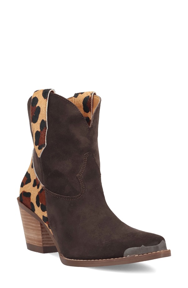 ディンゴ レディース シューズ ブーツ・レインブーツ Dingo Texas Charm Genuine Calf Hair Bootie (Women) BROWN ブラウン|ReVida 店