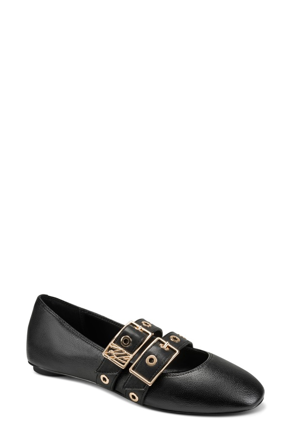 カール ラガーフェルド レディース シューズ パンプス KARLAGERFELD PARIS Ashlyn Mary Jane Flat (Women) BLACK ブラック｜ReVida 店
