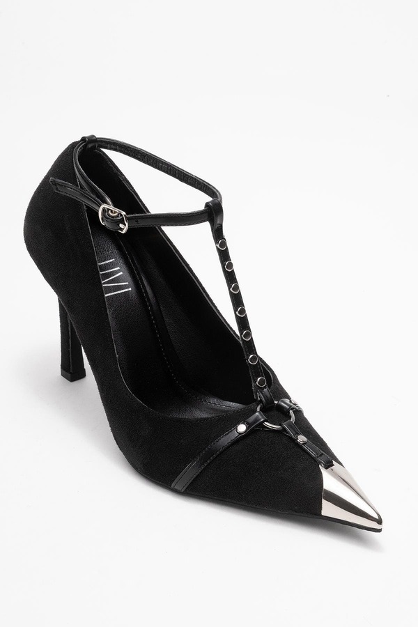 プロローグシューズ レディース パンプス Prologue Shoes Juliana Pointed Toe Pump Black Suede ブラック｜ReVida 店
