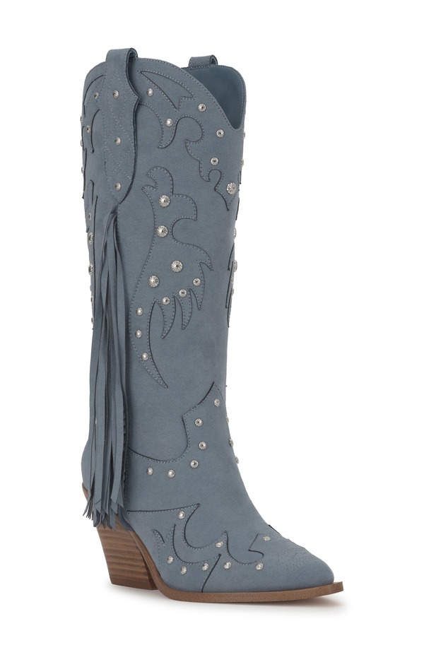 ジェシカシンプソン レディース シューズ ブーツ・レインブーツ Jessica Simpson Piarin Pointed Toe Western Boot (Women) ASH BLUE アッシュ|ReVida 店