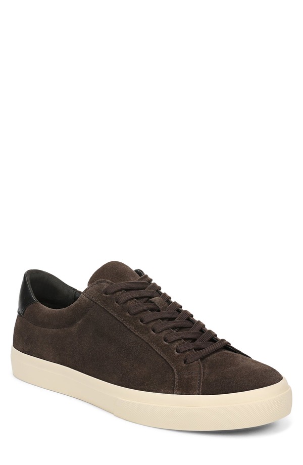 ヴィンス メンズ シューズ スニーカー Vince Fulton Low Top Sneaker (Men) COCOA BROWN/BLACK ブラック｜ReVida 店