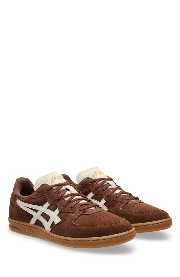 アシックス メンズ シューズ スニーカー ASICS Gender Inclusive Skyhand OG Sneaker (Men) REDDISH BROWN/OATMEAL ブラウン|ReVida 店