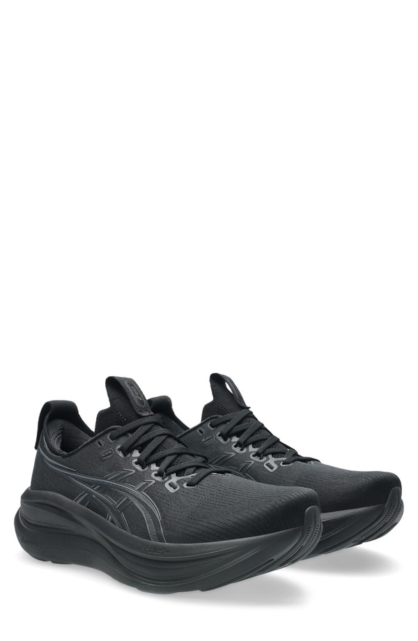 アシックス メンズ シューズ スニーカー ASICS GEL-NIMBUS 28 Running Shoe (Men) BLACK/GRAPHITE GREY ブラック｜ReVida 店